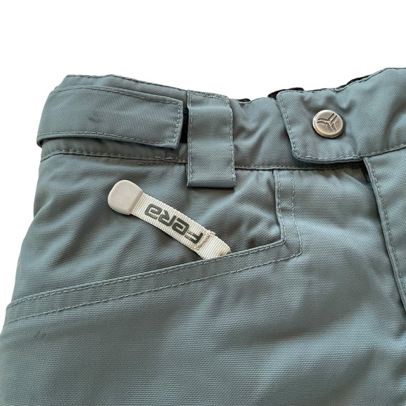 FERA Insulated Ski Snow Pants Youth/Kids 7 Blue Adjustable Waist Cargo Pockets - Picture 3 of 12